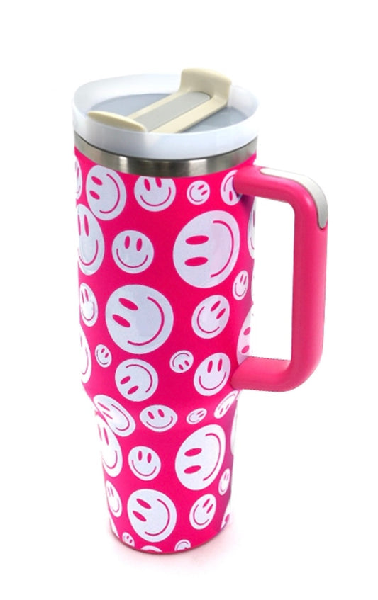 Stainless Steel happy face tumblers