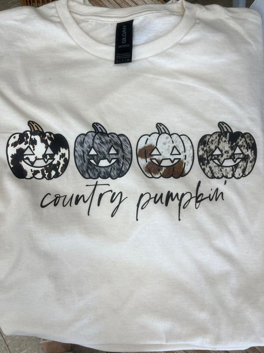 Country pumpkin tee