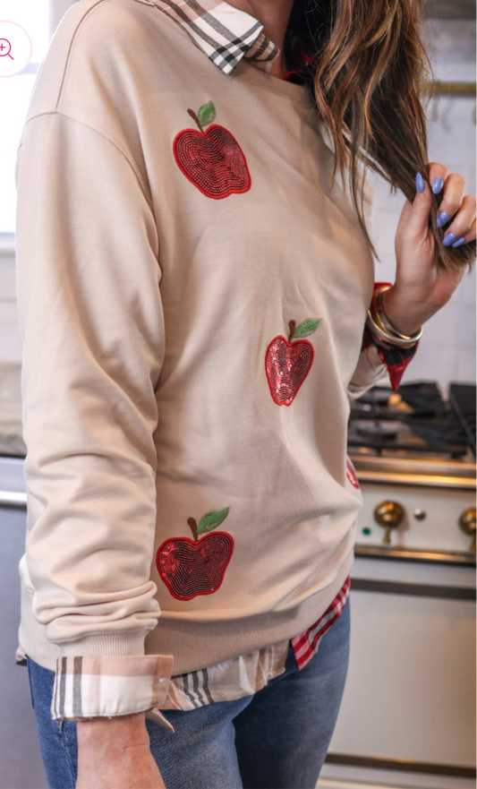 Apple Orchard Sequin Sweatshirt