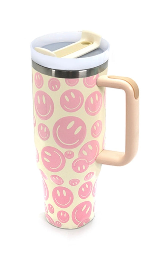 Stainless Steel happy face tumblers