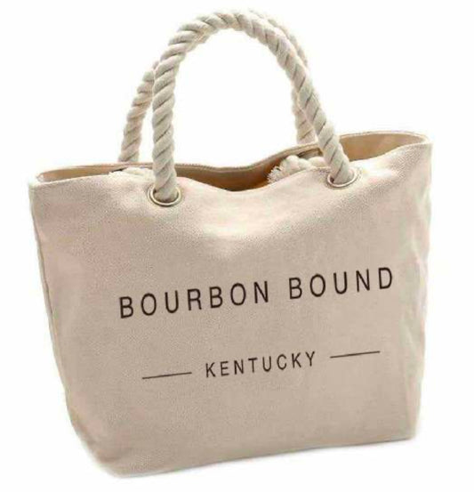 Bourbon Bound Kentucky Oversized Canvas Bag