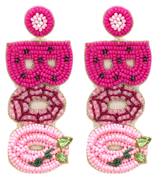 Beaded Halloween earrings