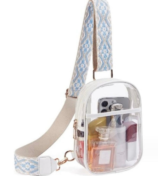 Clear sling crossbody