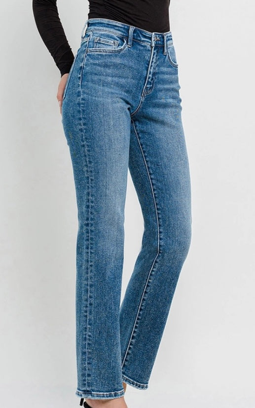 Flying Monkey High Rise Straight Jeans