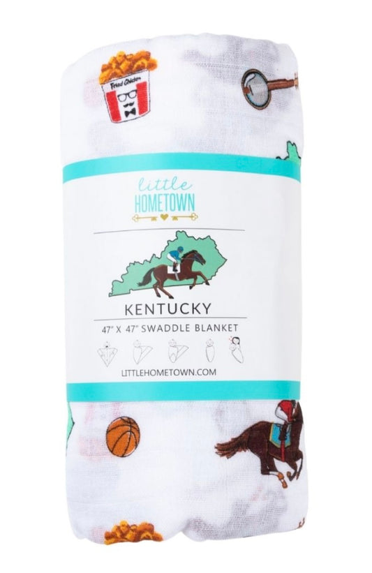 Kentucky Baby Swaddle Blanket (Unisex)