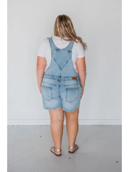 light wash overalls